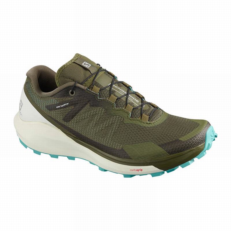 Salomon SENSE RIDE 3 W Zapatillas De Running Mujer - Verde Oliva - Colombia (39264-GAHJ)